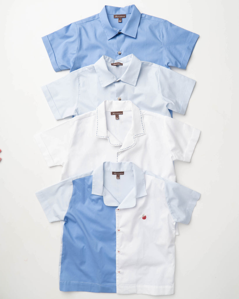 CAMISA VIRA azul céu